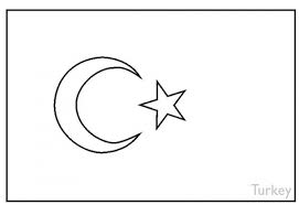 The turkey gets its name from the rio grande river, the water supply bordering the country and bushy scrub of western texas and mexico. Turkey Flag Coloring Page Coloring Book Turkish Flag Turkey Flag Flag Coloring Pages
