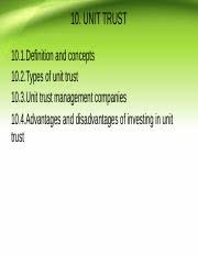 For example, a family trust often holds units in a unit trust. Unit Trusts Pptx Unit Trust Prepared By Nor Fazelin Syakina Binti Mohd Yunos Nur Syairah Binti Mohd Aris Luqmanul Hakim Bin Johari Mohamad Hadri Bin Course Hero