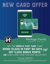 Richard & son offers four convenient ways to pay your p.c. Heritage Family Credit Union New Card Offer
