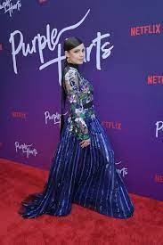 Wardrobe Breakdown: Sofia Carson At 'Purple Hearts' Screening ...