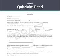 Free Quitclaim Deed Template | Customizable Online Form