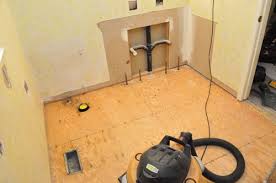 Cut one hole for each valve emerging from the floor. How To Remodel A Bathroom From The Ground Up