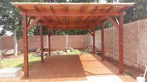 Pergolas techadas con policarbonato / : Pergola Techada Una Opcion Construcciones En Madera Facebook