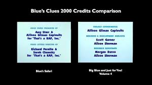 Переглядів 124 тис.2 роки тому. Blue S Clues 2000 Vhs Credits Comparison Youtube
