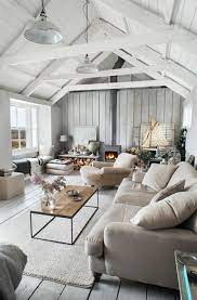 If you happen to have brick, you can leave it the rusty red color, paint it white, or even grey. Modern Farmhouse Living Room Design In Neutral White Gray And Beige Colors Farm House Living Room Farmhouse Decor Living Room Modern Farmhouse Living Room