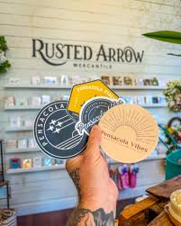 ? Rusted Arrow Mercantile has restocked on Pensacola Vibes stickers ✨  #pensacolavibes