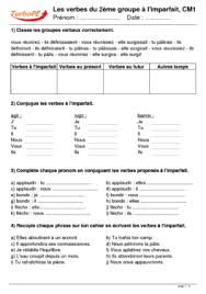 Check spelling or type a new query. Imparfait Des Verbes Du 3eme Groupe Cm1