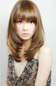 Asian Long Layered Hairstyles With Bangs Long Layered Hairstyles With Bangs Layered Hair With Bangs Hair Styles Medium Hair Styles