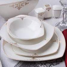 karaca milena gold 60 parca 12 kisilik yemek takimi kare 2021 yemek takimi yemek tabak