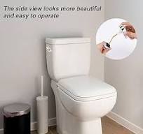 Kit de Remplacement de Poignée de Toilette, Montage Latéral Poignée de  Chasse d'Eau WC avec Chaîne pour TOTO THU068#CP Toilettes à Montage Latéral  à ...