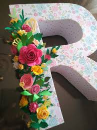 Letra Decorada Con Flores Letras Decoradas Flores Letras