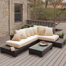 Choose pieces that combine wood, wicker, fabric, or metal accents for an easy starting point. 25 Awesome Modern Brown All Weather Outdoor Patio Sectionals Home Stratosphere