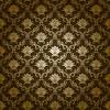 Seamless vector floral pattern golden flowers on a white background. 1