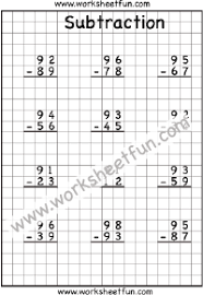 Take a look at our double digit subtraction worksheets to help your child learn and practice their subtraction skills with regrouping. 2 Digit Borrow Subtraction Regrouping 4 Worksheets Free Printable Worksheets Worksheetfun