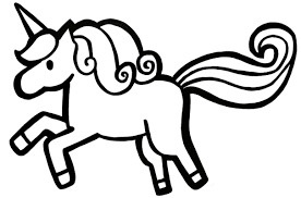 Dibujos De Unicornios Para Colorear Faciles