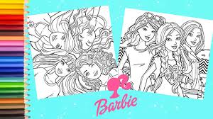 The doll's maker, ruth handler, was inspired by a german doll named bild lilli. Barbie And Friends Coloring Pages Barbie Dreamhouse Coloring Book Youtube