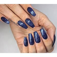 Mix bright blue and white for your long nails. Matte Blue Nails With Glitter Novocom Top