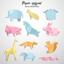 Whether you are a dedicated origami folder, or you need cute handmade gift ideas, paper kawaii has it all. Collection Colored Origami Banners Vectors Free Download Graphic Art Designs