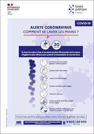 Alerte Coronavirus Comment Se Laver Les Mains Affiche A4 Francais