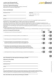 Comdirect bank ag attracts deposits and offers financial services over the internet. Online Form Of Proxy German Version Pdf Comdirect Bank Ag