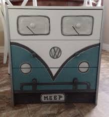Vw Bus Ikea Rast Hack Chalk Paints Metallics Unique Items Products Ikea Rast Ikea Rast Hack