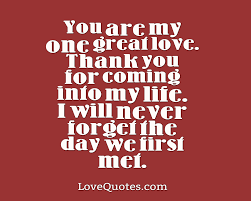 My One Great Love Love Quotes