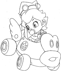 Mario princess peach coloring page. How To Draw Baby Princess Peach Driving Her Car From Wii Mario Kart How To Draw Step By Step Drawing Tutorials Mario Coloring Pages Super Mario Coloring Pages Christmas Coloring Pages