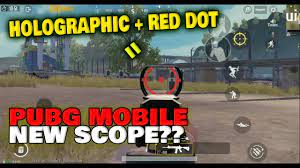 Holographic Red Dot A New Scope In Pubg Mobile Pubg Mobile Tips Tricks Youtube