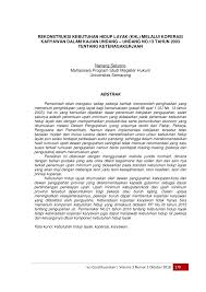Tuntutan pembayaran upah pekerja/buruh dan segala pembayaran yang timbul dari hubungan kerja menjadi kadaluwarsa setelah melampaui jangka waktu. Pdf Rekonstruksi Kebutuhan Hidup Layak Khl Melalui Koperasi Karyawan Dalam Kajian Undang Undang No 13 Tahun 2003 Tentang Ketenagakerjaan