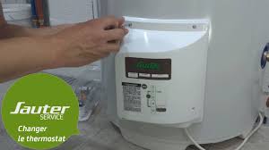 ： de dietrich thermor ， energie: Comment Changer Le Thermostat Electronique D Un Chauffe Eau Vertical Sur Socle Sauter Youtube