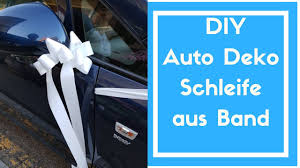 Auto Dekorieren Hochzeit Schlichte Kostengunstige Deko Idee Mit Band Youtube