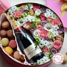 Gift baskets are the perfect sentiment for special occasions such as birthdays, anniversaries, holidays, and just because! Dsc 2245 Flower Box Gift Wine Gift Baskets Food Bouquet