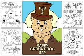 Home / holidays / groundhog day. 4 Adorable Groundhog Day Coloring Pages For Kids