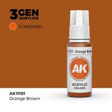 AK-Interactive: (3rd Gen) Acrylic - Orange Brown (17ml)
