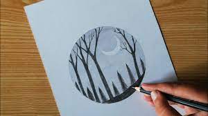 How To Draw A Scenery In A Circle Step By Step Pencil Drawing Youtube We use these basic shapes when sketching out our subjects, piecing them together to develop more. how to draw a scenery in a circle step by step pencil drawing