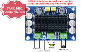 (see the application circuit diagram in figure 19.) Amazon Com Diymore Tpa3116da Dc 12v 24v 100w Mono Channel Digital Power Audio Amplifier Board Tpa3116d2 Large Capacity Board Industrial Scientific