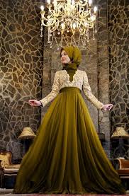Olive Green Hijab Engagement Models Tesettur Nisanlik Modelleri 2020 Victorian Dress Fashion Dresses