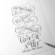 Kalligrafie Schriftarten Hand Lettering Quotes Hand Lettering Inspiration Lettering