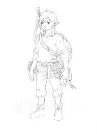 The Legend of Zelda: Breath of the Wild "Link" | Coloriage zelda, Dessin  coloriage, Coloriage