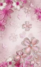 The pink wallpapers are especially loved. Pin By Kathie Dimento On Bling Hello Kitty Ipod Iphone Wallpapers Phone Wallpaper Patterns Bling Wallpaper Flower Wallpaper