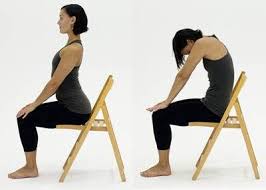 Chair Cat Cow Stretch For Lower Back Relief Exercises Writers Office Workers Bloggers Chair Pose Yoga Chair Yoga Yoga Poses