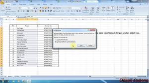 Cara Mengurut Nama Sesuai Abjad Di Microsoft Excel Youtube