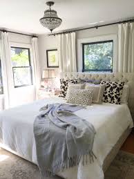 Neutral Bedroom Window Behind Bed Farmhouse Bedroom Bedroom Window Treatments Bedroom Lighting Small Master Bedroom Elegant Bedroom Master Bedroom Colors