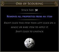 Poe Currency Orb Of Scouring Buy Poe Currency Orb Of Scouring On Raiditem