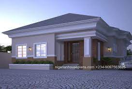 4 Bedroom Bungalow Ref 4012 Nigerianhouseplans Modern Bungalow House Bungalow House Design Bungalow House Plans