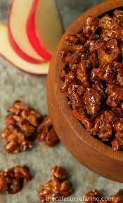 Apple Pie Candied Walnuts Recipe Candied Walnuts Nut Recipes Nut Snacks