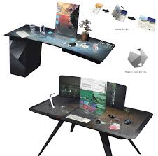I started the design because everything… Work Desk Concept Art From Detroit Become Human Art Artwork Gaming Videogames Gamer Gameart Conceptart Desk Art Desk Work Desk