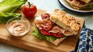 Panera's roasted turkey breast was its best self in this sandwich. Bacon Turkey Bravo Sandwich Recipe Food Com