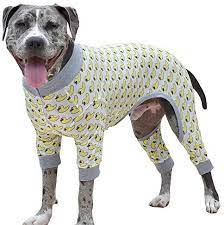 Amazon Com Tooth Honey Big Dog Pajamas One Piece Lightweight Pajamas Duck Print Large Pet Supplies Dog Pajamas Dog Jacket Patterns Big Dogs