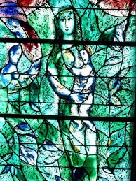 Chagall Fenster In Fraumunster Marc Chagall 1980 Art Peinture Vierge A L Enfant